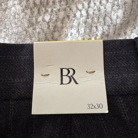 Banana Republic Tailored Slim-Fit Charcoal Gray Italian WoolTrouser Size 32x30 - Picture 5 of 7